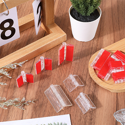 12Pcs 3 Styles Acrylic Self Adhesive Hinge FIND-GF0005-56-1