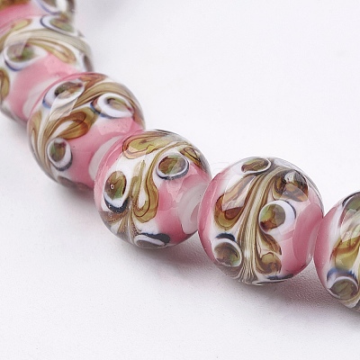 Handmade Lampwork Beads Strands LAMP-K029-02B-1