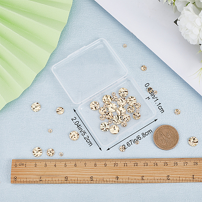 56Pcs 4 Style Brass Beads KK-CN0002-76-1