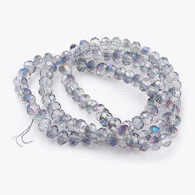 Electroplate Glass Beads Strands X-GLAA-K027-HR-B01-1