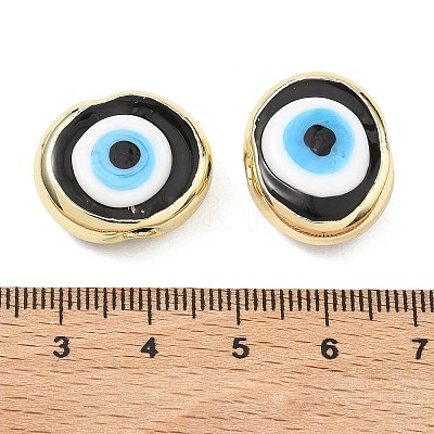 Handmade Evil Eye Lampwork Beads LAMP-D006-08G-09-1