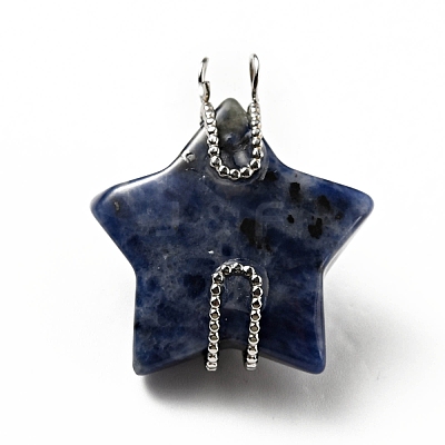 Natural Sodalite Pendants G-D473-03P-02-1