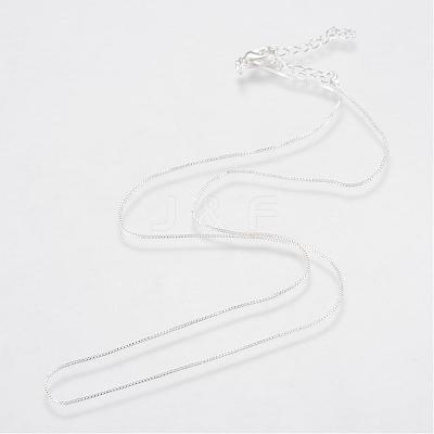 Brass Box Chains Necklaces MAK-R014-S-1