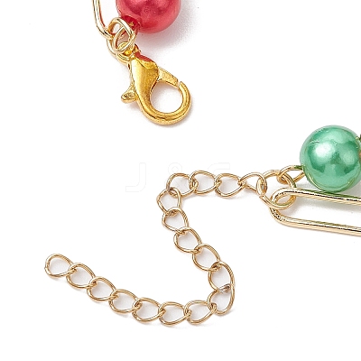 Chrismas Theme Double Layer Multi-strand Bracelets BJEW-JB101004-1