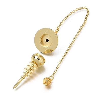 Brass Chakra Stabilizer Pointed Dowsing Pendulums Chain KK-CBA168E-02-1