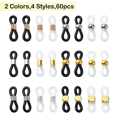 60Pcs 12 Styles Eyeglass Holders KK-YW0002-37-1