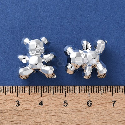 Electroplate Plating Opaque Acrylic Beads PACR-D288-05S-1