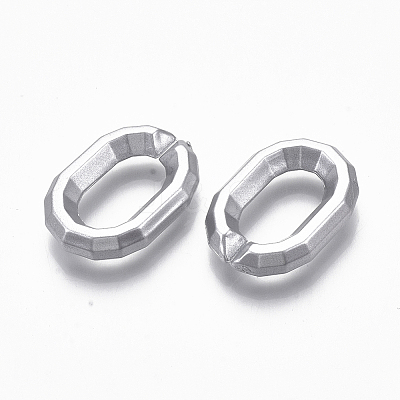 Spray Painted CCB Plastic Linking Rings LS-CCB-R104-15-03-1