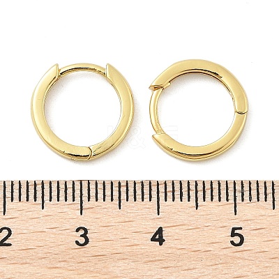Brass Huggie Hoop Earrings EJEW-F245-06G-1
