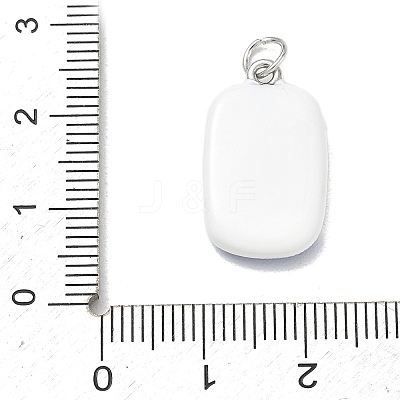 Printed Brass Enamel Pendants KK-CBA9B3D-03P-04-1