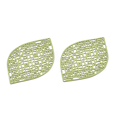 430 Stainless Steel Filigree Pendants STAS-S108-12C-1
