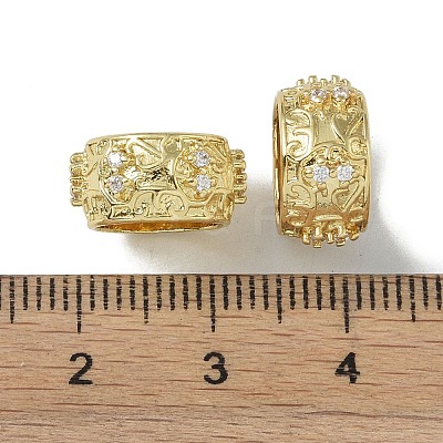 Rack Plating Brass Beads KK-A220-25B-G-1