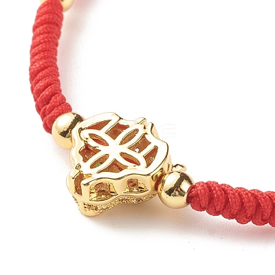 Natural Crackle Quartz & Lava Rock Braided Bead Bracelets Set BJEW-JB07212-04-1