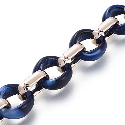 Transparent Acrylic Handmade Cable Chain AJEW-JB00547-03-1
