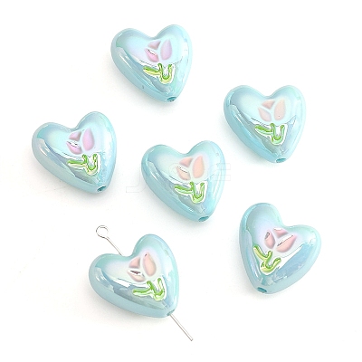 2Pcs UV Platings Acrylic Beads PW-WG22008-05-1