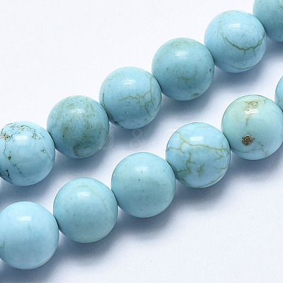 Natural Magnesite Beads Strands G-K244-02-4mm-01-1