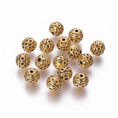 Tibetan Style Zinc Alloy Beads PALLOY-L230-01AG-NR-1