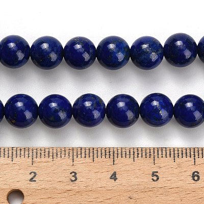 Natural Lapis Lazuli Beads Strands G-H329-C01-8mm-1