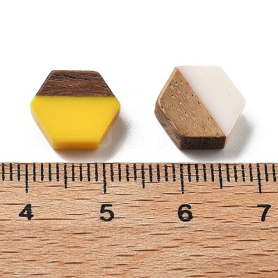 Resin and Walnut Cabochons CRES-R460-01-1