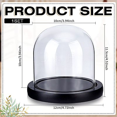 Arch Glass Dome Cover AJEW-WH0596-866C-03-1