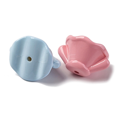 Baking Paint Opaque Acrylic Beads MACR-F080-21-1