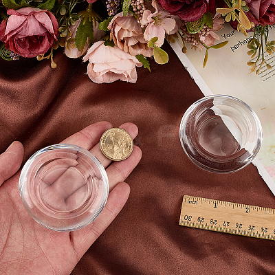 2Pcs Glass Candle Cups AJEW-SC0004-47B-1