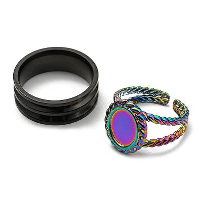 Stainless Steel Finger Rings STAS-XCP0001-70-1