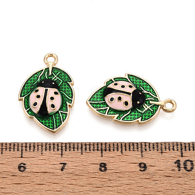 Alloy Enamel Pendants ENAM-N064-13KCG-1