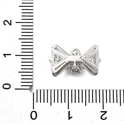 Brass Pave Cubic Zirconia Charms LS-KK-Q048-13P-1