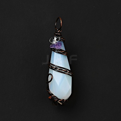 Opalite Pointed Big Pendants G-G860-03R-04-1