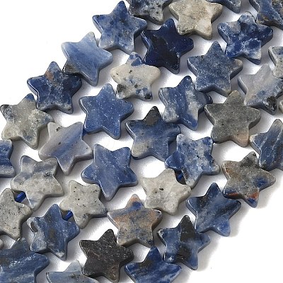 Natural Sodalite Beads Strands G-F817-A08-01-1