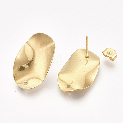 304 Stainless Steel Stud Earring Findings STAS-S079-55A-1