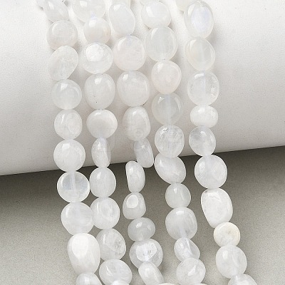 Natural Rainbow Moonstone Beads Strands X-G-Q961-27-1