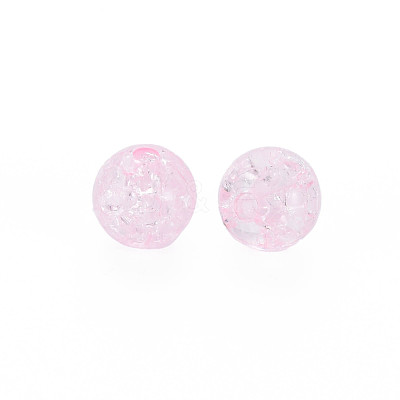 Transparent Crackle Acrylic Beads MACR-S373-66-N02-1
