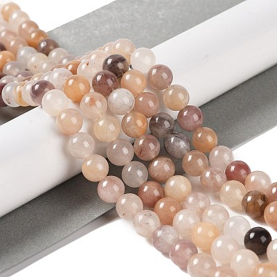 Natural Violet Strawberry Quartz Beads Strands X-G-P530-B02-03-1