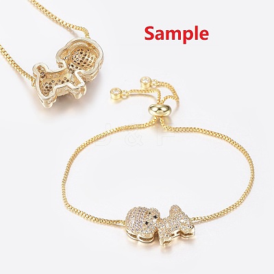 Brass Micro Pave Grade AAA Cubic Zirconia Pendants LS-ZIRC-G086-09P-NR-1