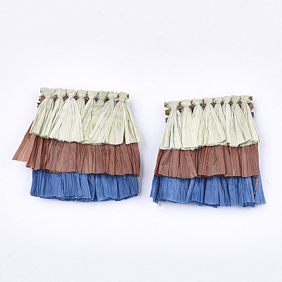 Raffia Tassel Pendant Decoration FIND-T023-13-1