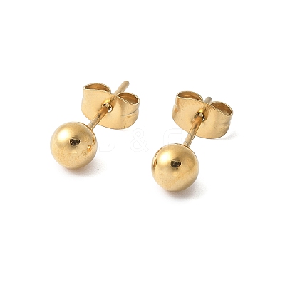 304 Stainless Steel Stud Earrings for Women EJEW-E603-06A-G-1