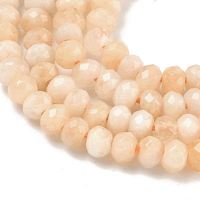 Dyed Natural Malaysia Jade Rondelle Beads Strands G-E316-2x4mm-36-1