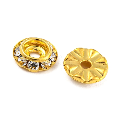 Brass Crystal Rhinestone Beads RB-F035-06A-1