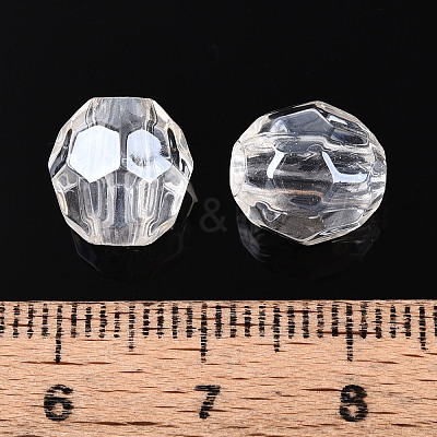 Transparent Acrylic Beads TACR-T028-61B-1