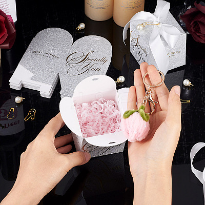 10Pcs Square Folding Candy Boxes CON-TA0001-12-1