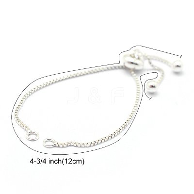 925 Sterling Silver Chain Bracelet Making MAK-L016-001S-1