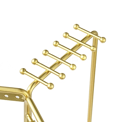 Rotatable Iron Jewelry Display Rack ODIS-Q042-03G-1