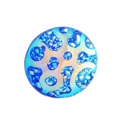 Druzy Resin Cabochons CRES-Q191-HA025-1-1
