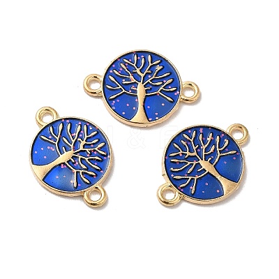 Alloy Enamel Connector Charms ENAM-Q448-03LG-1