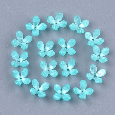 Cellulose Acetate(Resin) Bead Caps KK-S161-05F-1