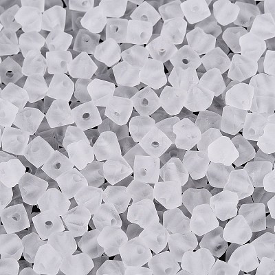 FGB Frosted Transparent Glass Seed Beads SEED-N013-03A-01-1