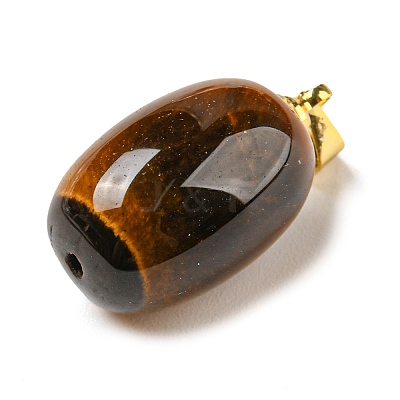 Natural Tiger Eye Pendants G-D094-05A-G-1