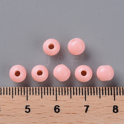Opaque Acrylic Beads X-MACR-S370-C6mm-A12-1